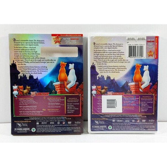 THE ARISTOCATS Disney Jazzy Special Edition W/ Slipcover  DVD NEW/SEALED - Picture 2 of 6